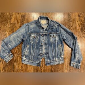 POLO RALPH LAUREN Mens Blue Denim Trucker JACKET MEDIUM